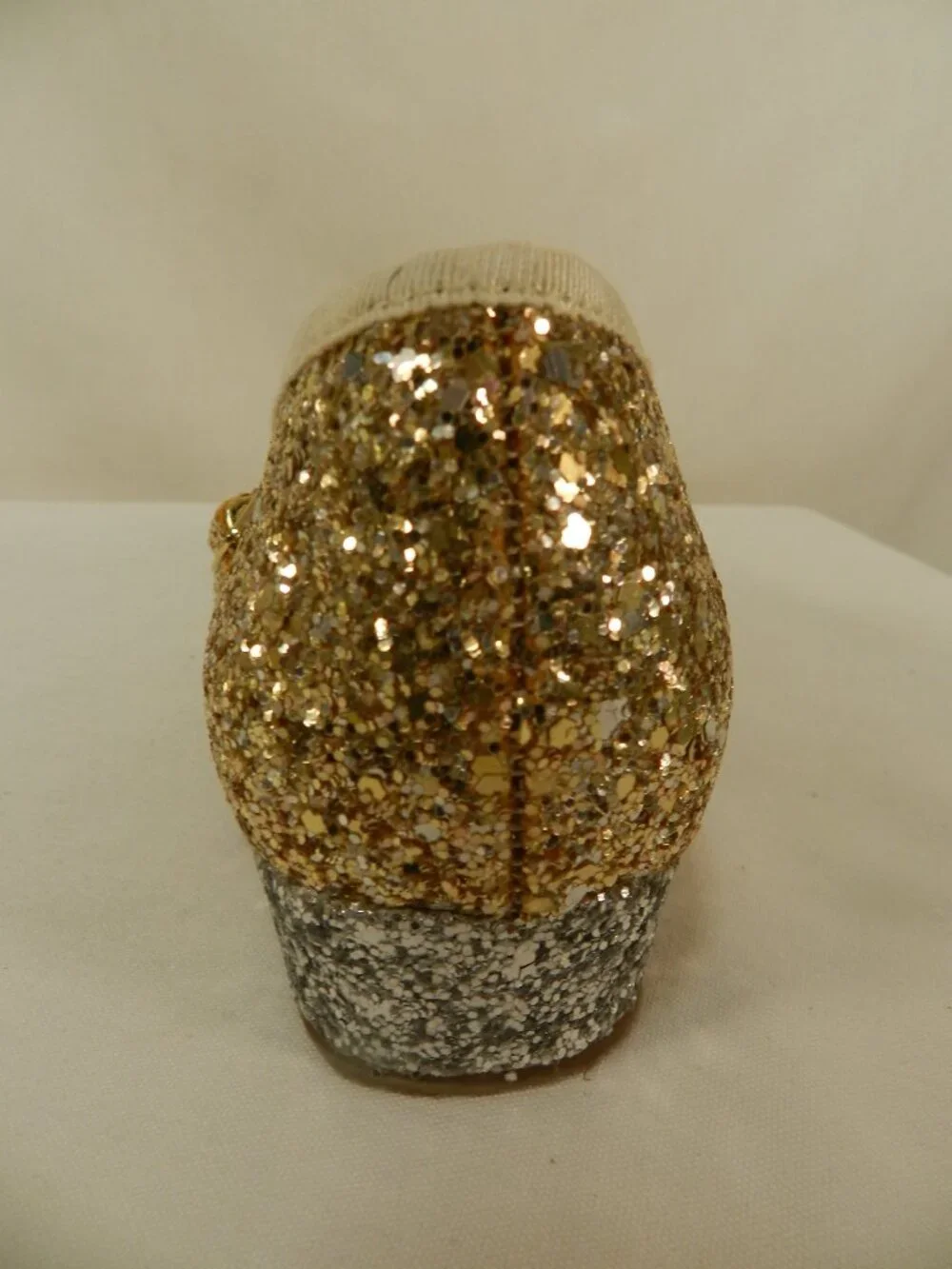 Crewcuts Glitter Gold & Silver Mary Jane shoes J. Crew Girls Occasion Size Sz 5